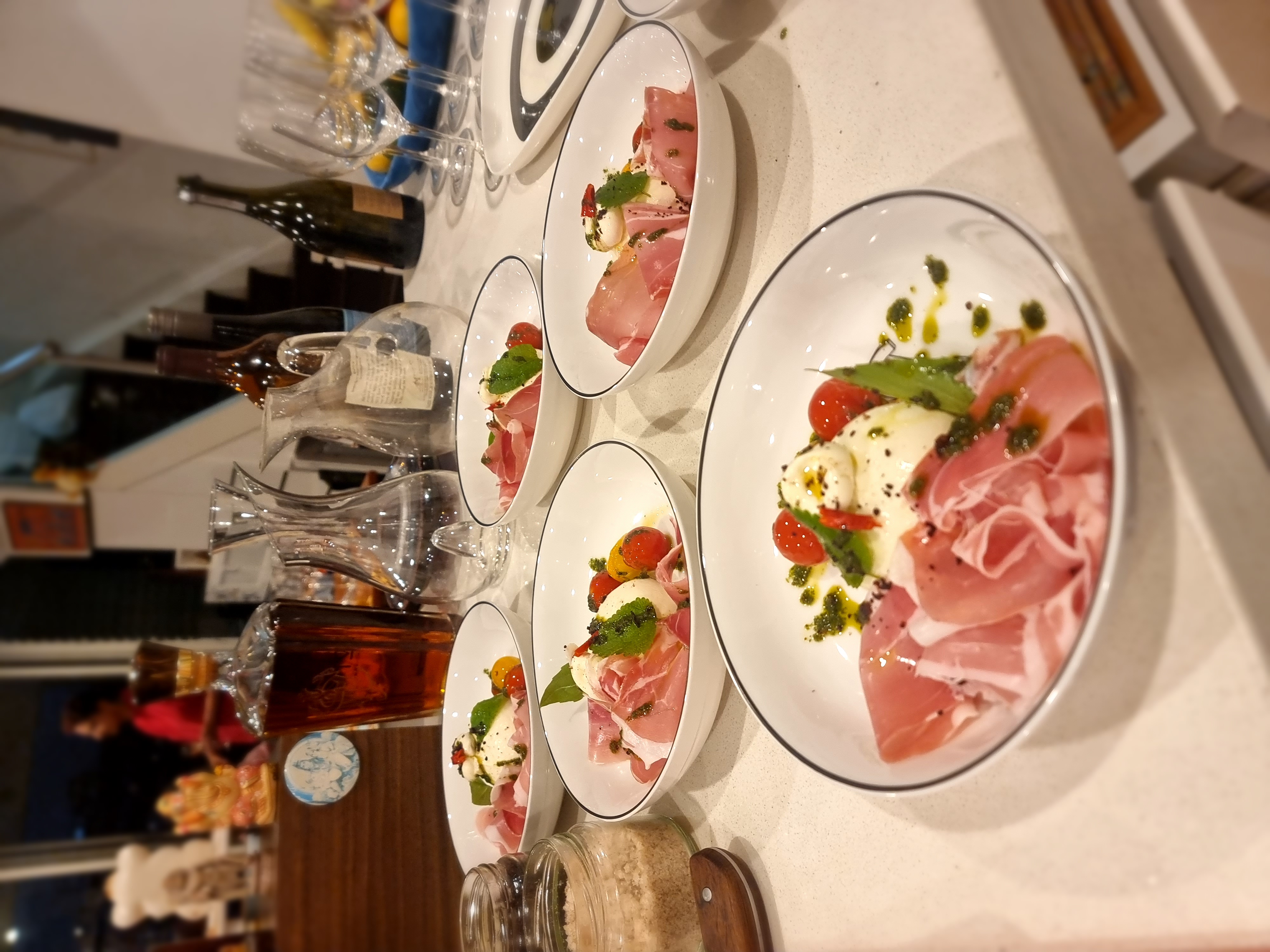 A private dining spread prepared by Chef Ben